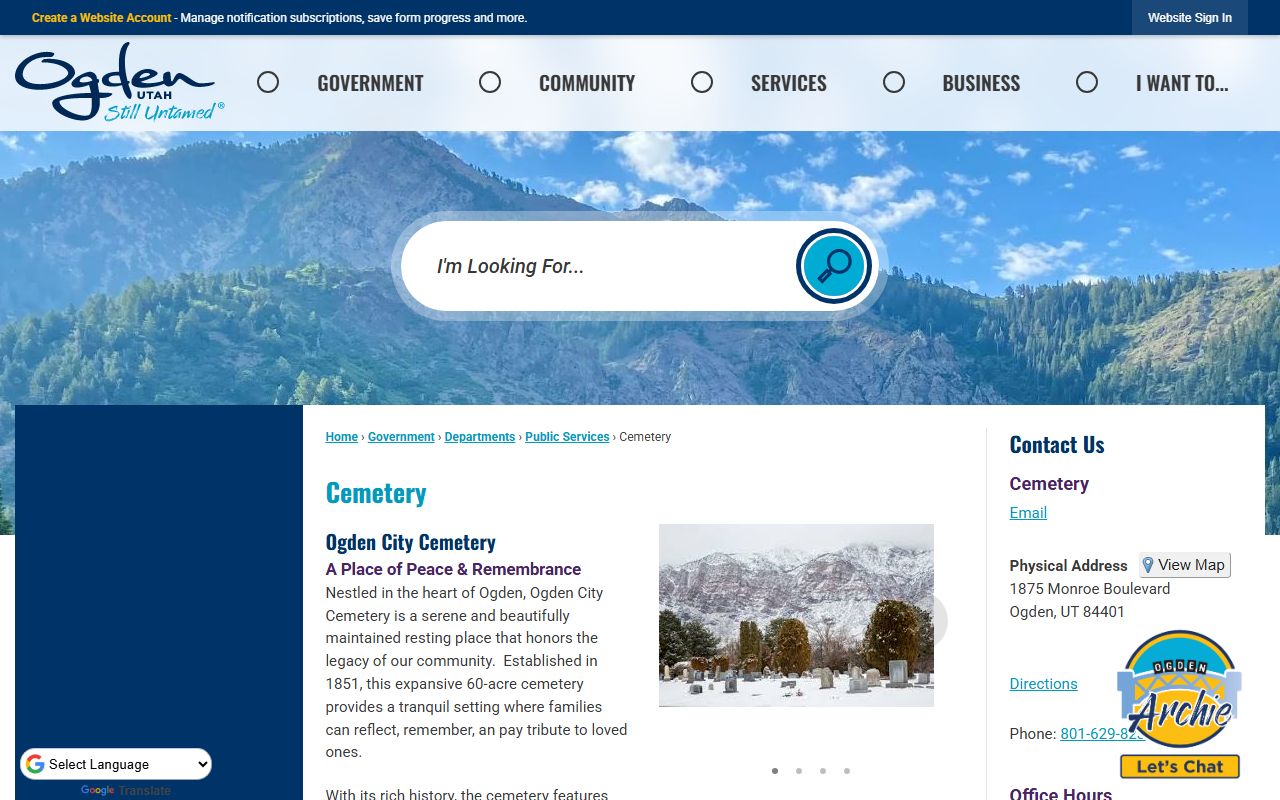 Ogden City Cemetery records for probate and estate research connected to Ogden bankruptcy records