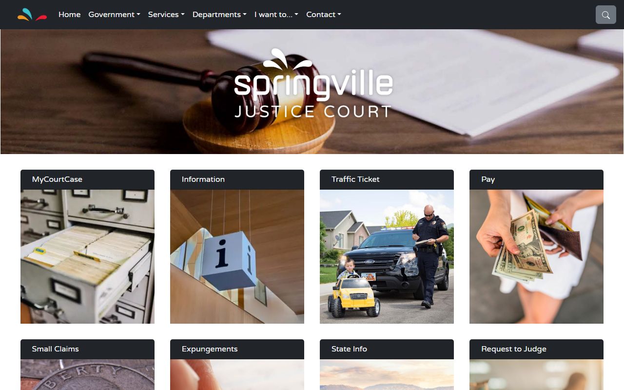 Springville City Justice Court and Springville bankruptcy records