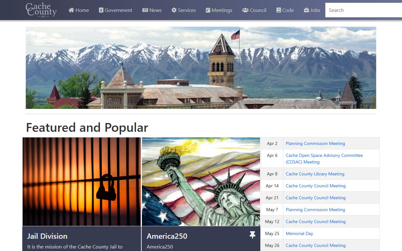 Cache County public records portal for local bankruptcy research in Logan