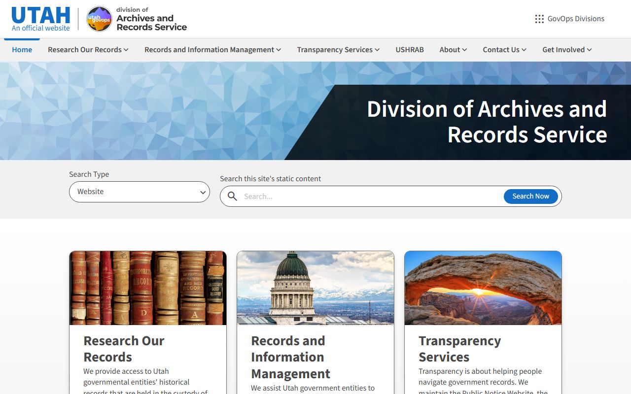 Utah State Archives for historical court records and early Utah bankruptcy filings